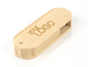 Poslovni pokloni | Promo pokloni | Promotivni USB stick od bambusa s laserskom gravurom logotipa