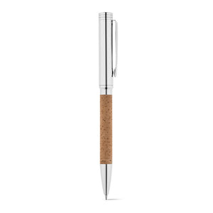 Eko poslovni pokloni | Luksuzna promotivna kemijska olovka od pluta i metala, za tisak loga