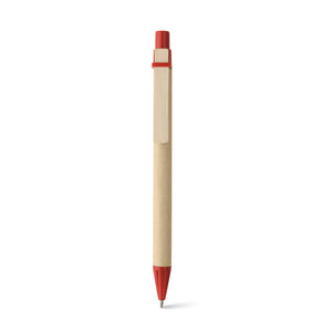 Eko kemijska olovka od papira crvene boje | Poslovni pokloni | Promo pokloni