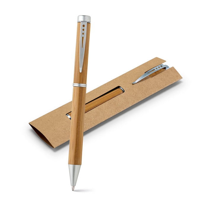 Eko kemijska olovka od bambusa u kartonskoj futroli