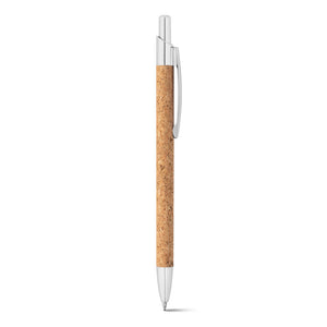 Eko poslovni pokloni | Promotivna kemijska olovka od pluta u kartonskoj futroli, za tisak loga