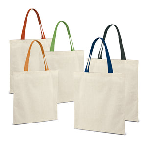 Eko poslovni pokloni | Eko pamučna shopping vrećica s obojanim ručkama