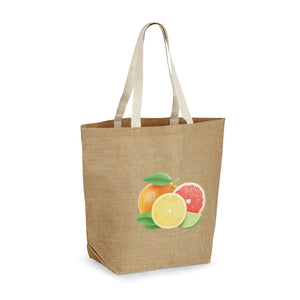 Eko poslovni pokloni | Reklamna eko shopping torba od jute 360 g/m², s tiskom loga