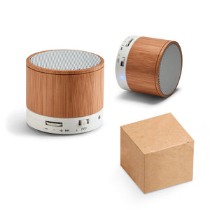 Promotivni mini bluetooth zvučnik od bambusa | Poslovni pokloni