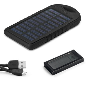 Eko poslovni pokloni | Promo solarna prijenosna eko baterija, 1800mAh