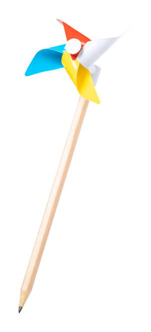 Drvena olovka s mini vjetrenjačom na vrhu