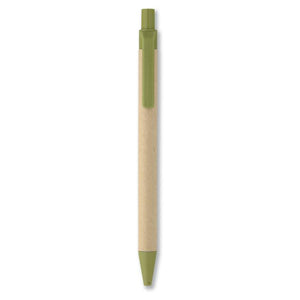 Reklamna kemijska olovka od biorazgradivih materijala, boje zelene limete | Poslovni pokloni