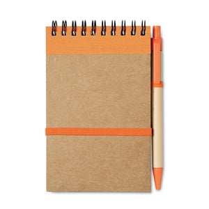 Promidžbeni eko A6 notes i olovka od recikliranog papira | Poslovni pokloni | Eko pokloni