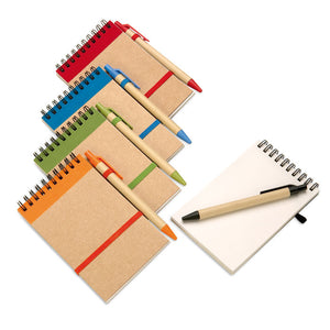 Eko A6 notes i olovka od recikliranog papira | Poslovni pokloni