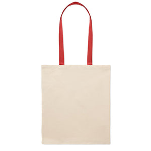 Pamučna kupovna vrećica s dugim ručkama u boji