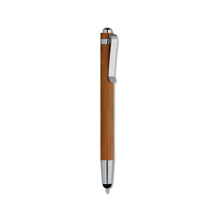 Promotivni eko set za pisanje od bambusa sa kemijskom i tehničkom olovkom, kemijska olovka za tisak loga | Poslovni pokloni