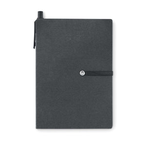 Notes A6 od recikliranog kartona crne boje | Poslovni pokloni | Promo pokloni | Reklamni pokloni