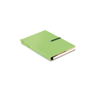 Notes A6 od recikliranog kartona zelene boje | Poslovni pokloni | Promo pokloni