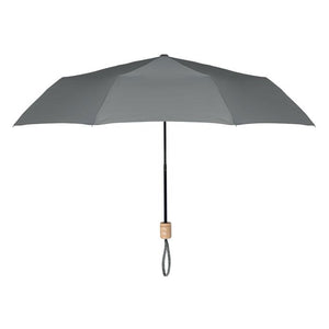 Promotivni sklopivi EKO 21" kišobran od RPET materijala, sive boje | Poslovni pokloni