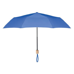 Promotivni sklopivi EKO 21" kišobran od RPET materijala, royal plave boje | Poslovni pokloni