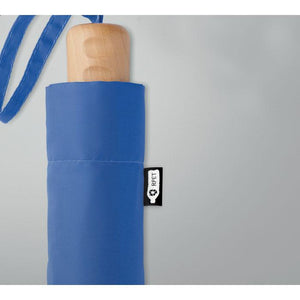 Reklamni sklopivi EKO 21" kišobran od RPET materijala, royal plave boje | Poslovni pokloni