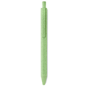 Promotivna eko kemijska olovka od slame, zelene boje