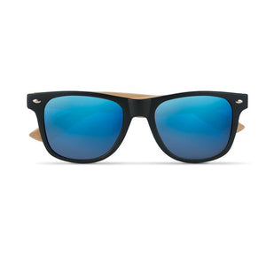 Sunčane naočale s capicama od bambusa, plave boje | Poslovni pokloni