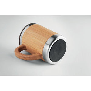Promotivna šalica od bambusa s dvostrukim stijenkama, 300ml | Poslovni pokloni i promotivni proizvodi za tisak loga