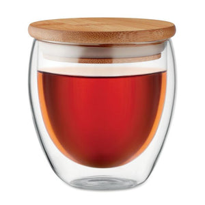 Promotivna čaša sa dvostrukim stijenkama i poklopcem, 250ml, za tisak loga | Poslovni pokloni