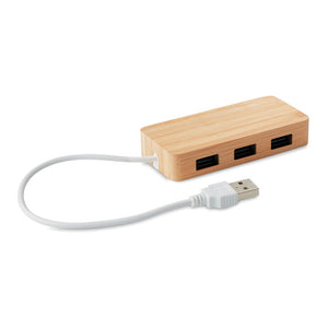 Promotivni eko USB hub od bambusa | Poslovni pokloni | Promo pokloni