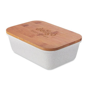 Reklamni lunch box s poklopcem od bambusa | Poslovni pokloni