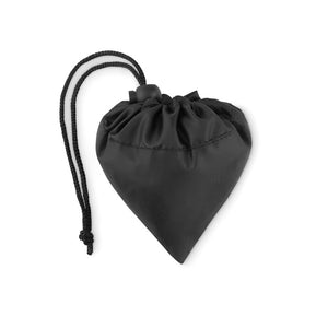 Poslovni eko pokloni | Sklopiva promotivna vrećica za kupovinu od reciklirane PET ambalaže, crne boje, za tisak loga