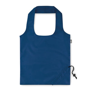 Poslovni eko pokloni | Sklopiva promotivna vrećica za kupovinu od reciklirane PET ambalaže, plave boje, za tisak loga