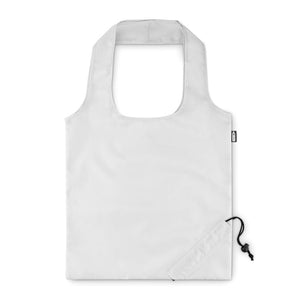 Poslovni eko pokloni | Sklopiva promotivna vrećica za kupovinu od reciklirane PET ambalaže, bijele boje