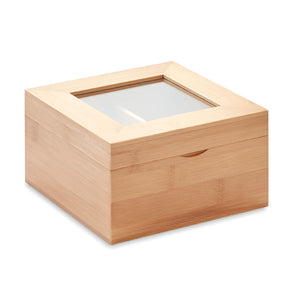 Eko poslovni pokloni | Reklamna kutija za čaj od bambusa