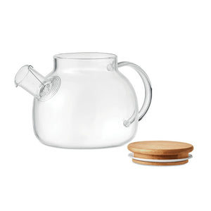 Eko poslovni pokloni | Promotivni čajnik od borosilikatnog stakla, 850ml