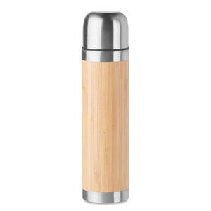Promotivna teermos boca od nehrđajućeg čelika i bambusa, 400 ml | Poslovni pokloni