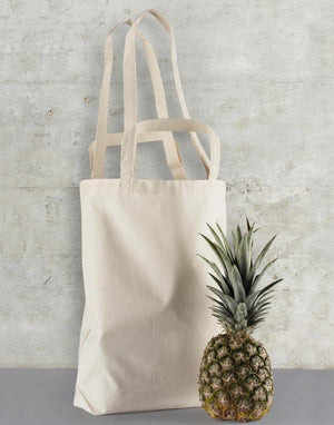 Reklamna torba za kupovinu s dugim i kratkim ručkama, smeđe boje, za tisak loga | Poslovni pokloni