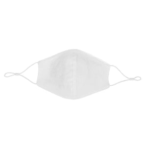 Eko poslovni pokloni | Promotivna dvoslojna pamučna maska za lice s podesivim vezicama, bijele boje