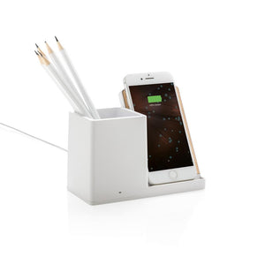 Promotivni bežični punjač za mobitel s čašom za olovke | Poslovni pokloni