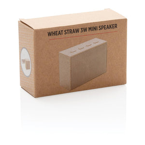 Promotivni 3W mini zvučnik od pšenične slame | Poslovni pokloni