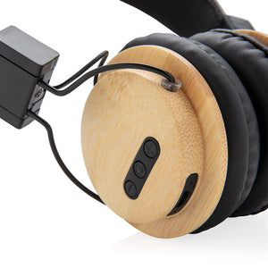 Promotivne bežične slušalice od bambusa | Poslovni pokloni | Promidžbeni pokloni