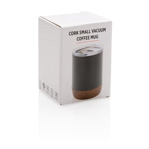 Promotivna mala vakuumska šalica za kavu crne boje u poklon kutiji | Poslovni pokloni | Promo pokloni