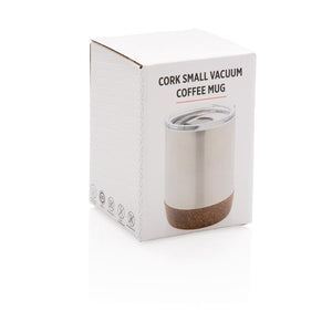 Reklamna mala vakuumska šalica za kavu srebrne boje u poklon kutiji | Poslovni pokloni | Promo pokloni