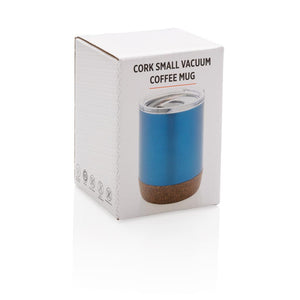 Promotivna mala vakuumska šalica za kavu plave boje u poklon kutiji | Poslovni pokloni | Promo pokloni