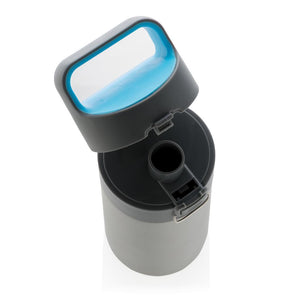 Promotivna vakuumska termos boca sa zaključavanjem, sive boje | Poslovni pokloni i reklamni materijali za tisak loga