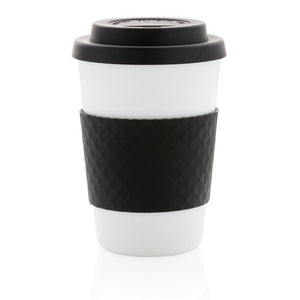 Promotivna šalica za kavu za višekratnu upotrebu 270 ml crne boje | Poslovni pokloni | Promo pokloni