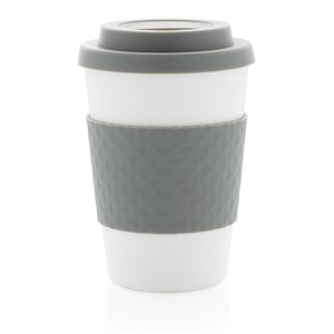 Promotivna šalica za kavu za višekratnu upotrebu 270 ml sive boje | Poslovni pokloni | Promo pokloni