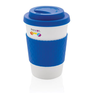 Promotivna šalica za kavu za višekratnu upotrebu 270 ml plave boje za tisak logotipa | Poslovni pokloni