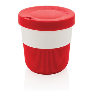 Promotivna coffe to go šalica od PLA biorazgradive plastike crvene boje | Poslovni pokloni | Promo pokloni