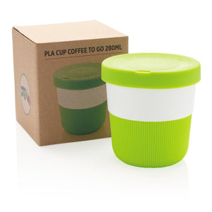 Promotivna coffe to go šalica od PLA biorazgradive plastike zelene boje | Poslovni pokloni | Promo pokloni | Promidžbeni pokloni