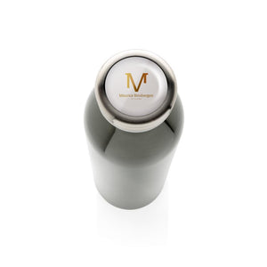 Promidžbena nepropusna vakuumska  boca izolirana bakrom srebrna boje za tisak logotipa | Poslovni pokloni | Promo pokloni