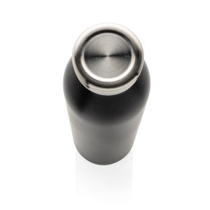 Promidžbena nepropusna vakuumska  boca izolirana bakrom srebrna crne boje za tisak logotipa | Poslovni pokloni | Promo pokloni | Reklamni pokloni