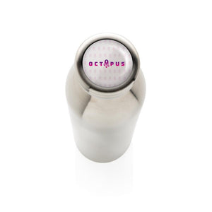 Promotivna nepropusna vakuumska  boca izolirana bakrom sive boje | Poslovni pokloni za tisak logotipa | Promo pokloni | Promidžbeni pokloni