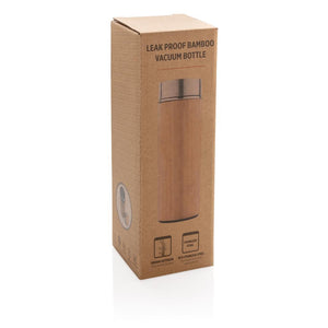 Promotivna nepropusna vakuumska boca od bambusa u poklon kutiji | Poslovni pokloni